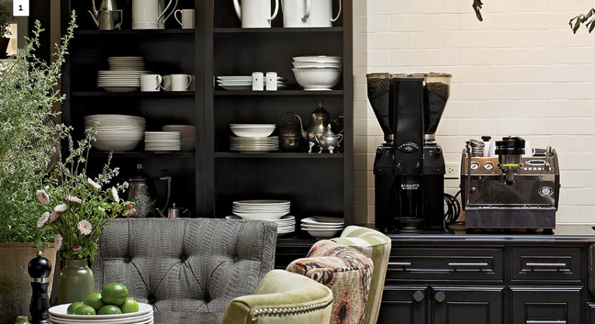 A Dark Neutral Kitchen Fit For a Queen