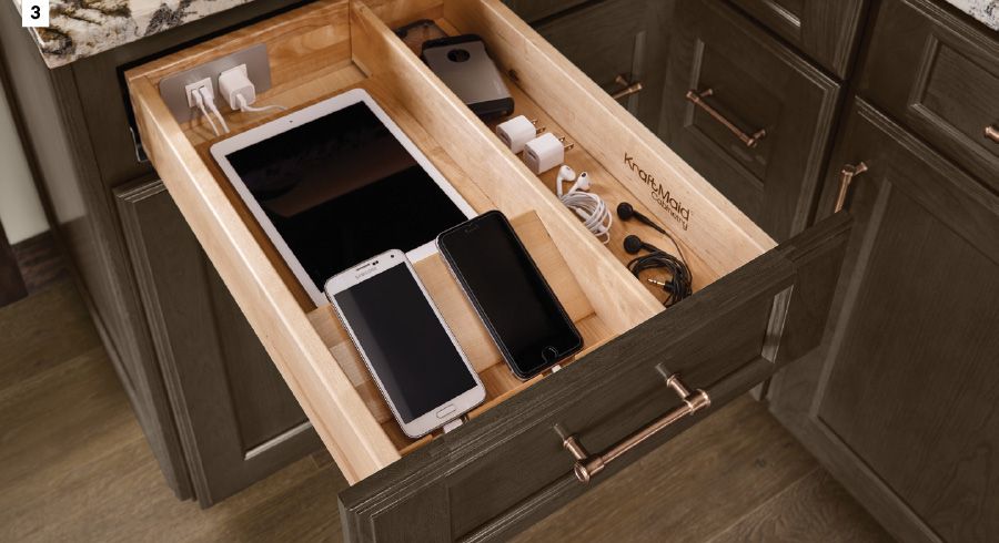 KraftMaid Charging Drawer 