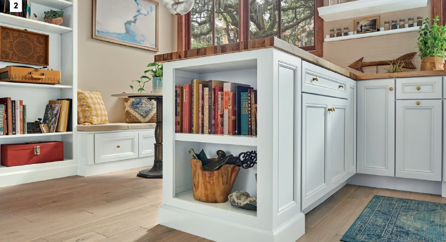 Small Kitchen Ideas With Big Personality Kraftmaid Small Kitchen Ideas With Big, Kitchen Island With Shelves On End