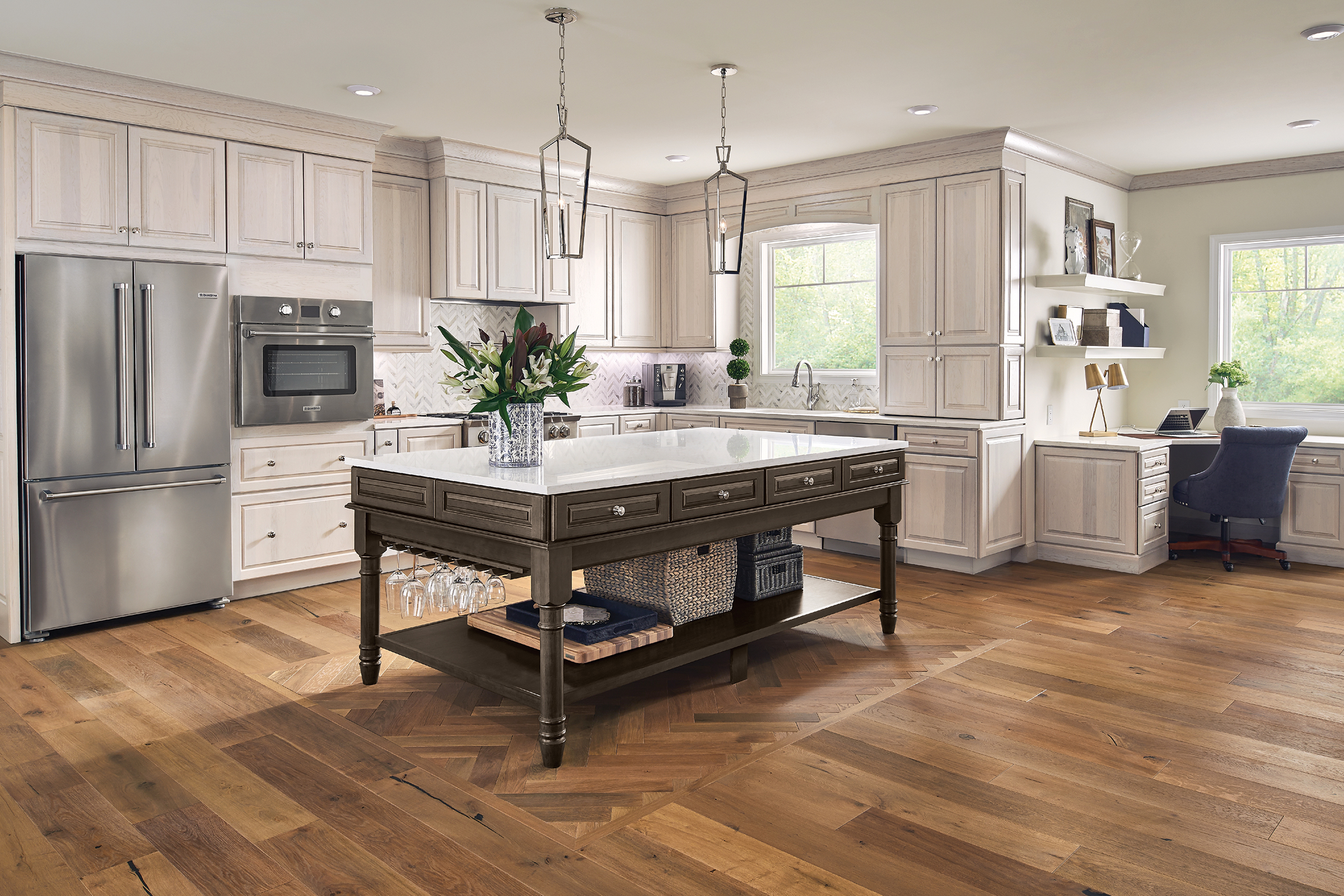 KraftMaid New Traditional Kitchen Designs With Islands