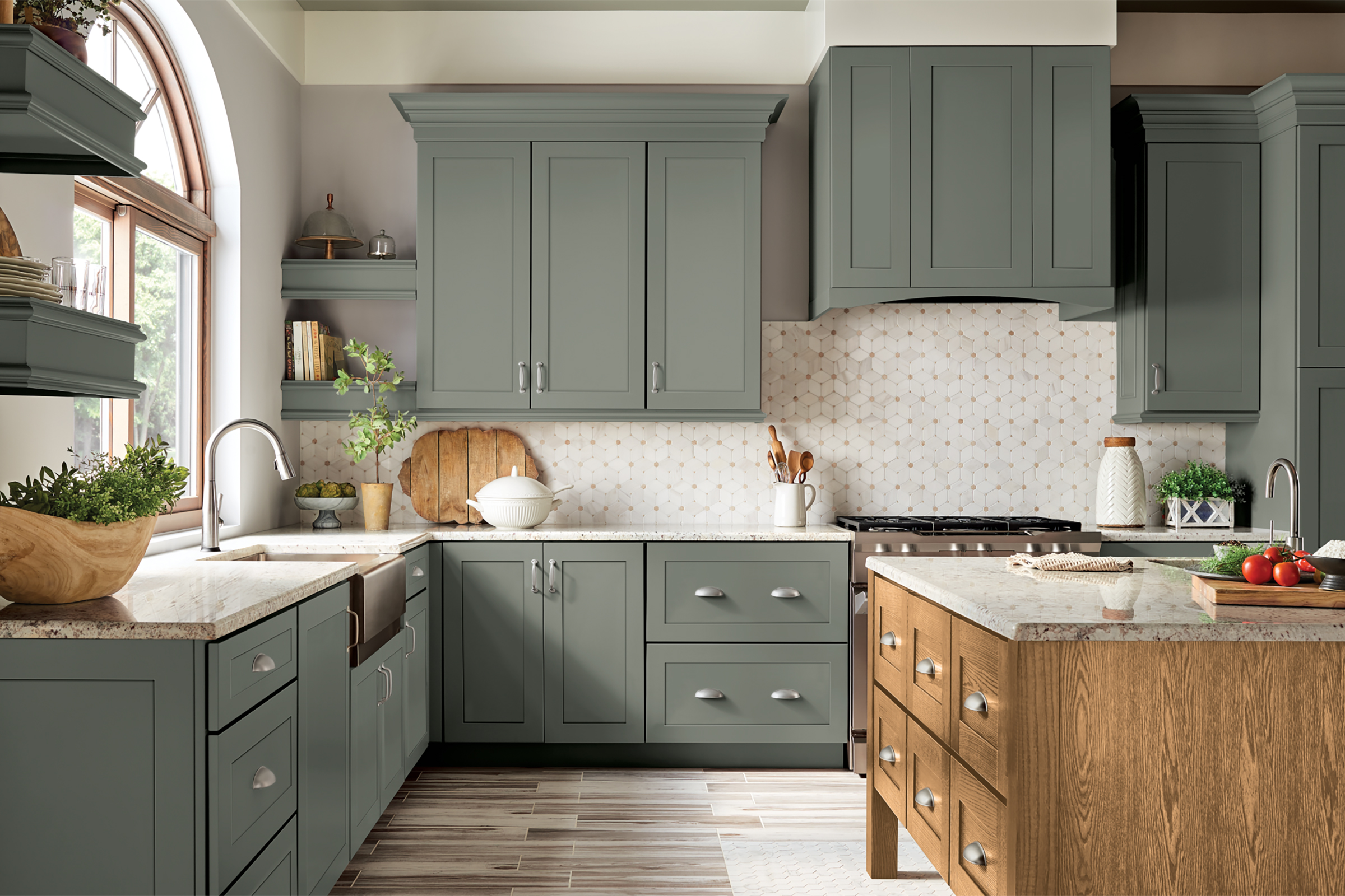 Inspiring Green Kitchen Ideas From Light Mint To Dark Green KraftMaid