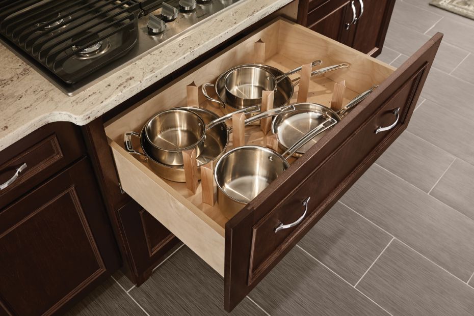 Pots & Pans Drawer - Storage Cabinet for Cookware