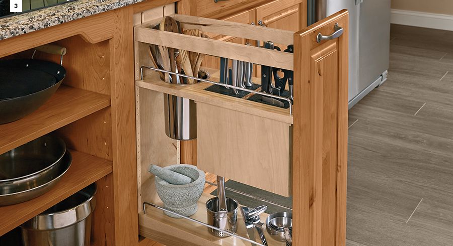 KraftMaid Utensil Storage