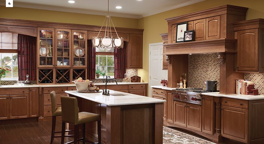 4 Unique Ways To Use Cherry Cabinets In Your Kitchen - KraftMaid