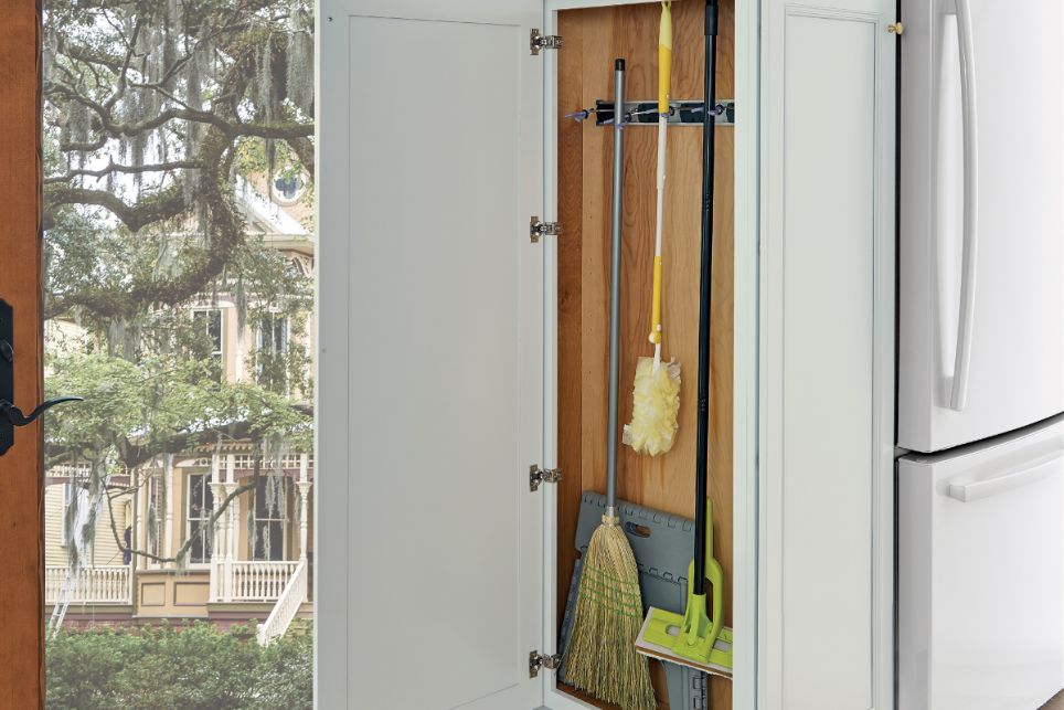 Shallow shop broom closet